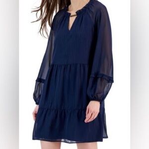 NEW - Navy Blue long sleeve dress
